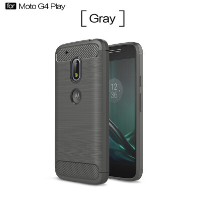 

Goowiiz Phone Case For Motorola Moto G4G4 PlusG4 PlayM Fashion Slim Carbon Fiber TPU Soft Silicone Prevent falling