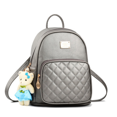 

NovelTeez Backpack College Wind Leisure Backpack Korean Wave Fashion Lady Bag Bear Bag