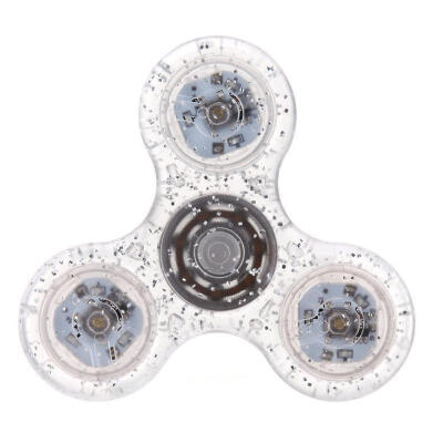 

LED Light Glitter Fidget Hand Spinner Finger Gyro Focus Toy EDC ADHD Autism Hot