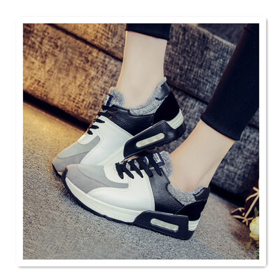 

Autumn Korean version of the tide sports shoes womens shoes flat bottom thick air cushion shoes wild casual Agan running shoes st