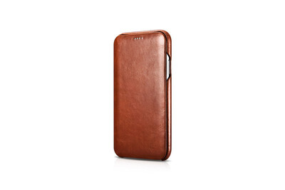 

iCARER Luxury Genuine Leather Cover For iPhone  Max Case Flip Cover Retro Hard Back Phone Case