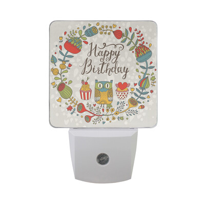 

ALAZA LED Night Light With Smart Dusk To Dawn SensorOwl Dream Catcher Gold Plug In Night Light