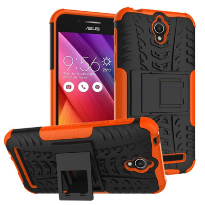 

Fivice Asus Zenfone Go ZC451TG Case TPU anti-fall tire pattern back clip bracket phone case