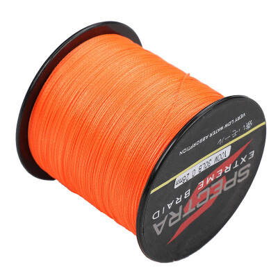 

4Strands 100M-2000M 6LB-300LB Test Orange 100pe Dyneema Braided Fishing Line