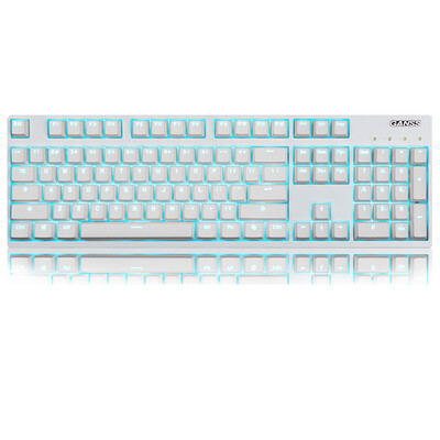 

GANSS GS104 вишневый вал без ударной игры механическая клавиатура 104 белый черный ось ледяной синий (версия PBT)