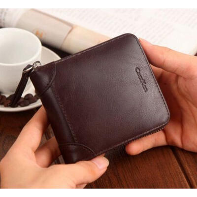 

Mens Leather Slim Bifold Credit ID Card Holder Slim Wallet Billfold Purse Clutch