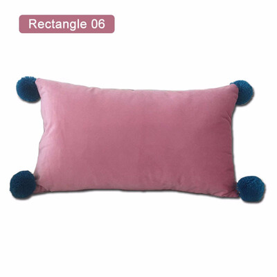 

New Simple Soft Velvet Pillow Seat Back Cushions TriangleRectangle Sofa Chair Home Living Room Car lumbar Decorative Pillows