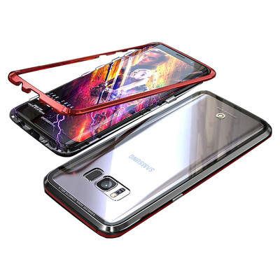 

Metal Armor Case sFor Samsung S8 Bumper Transparent Glass Cover sFor Samsung Galaxy S8 Bumper Case For Samsung Galaxy S9 Plus