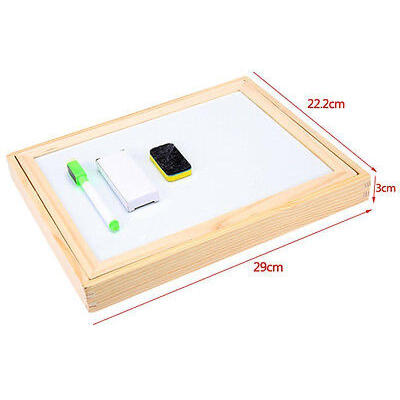 

Kids Wooden Drawing Writing Board Magnetic Puzzle Jigsaws Double Easel Learn Toy