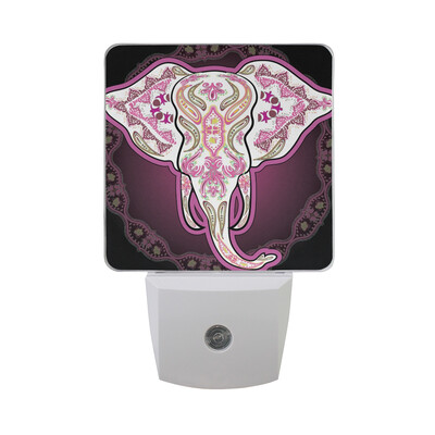 

ALAZA LED Night Light With Smart Dusk To Dawn SensorStylized African Tribal Masks Plug In Night Light