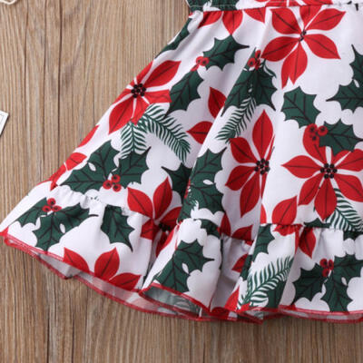 

Pretty Kids Baby Girl Floral Short Sleeve Dress Princess Clothes Summer Sundress