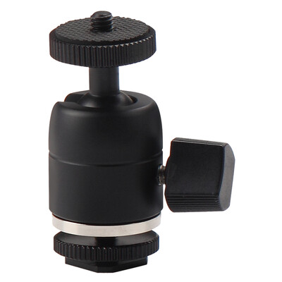

E-IMAGE A08 Патрон для миниатюрных миниатюр PTZ Mini PTZ 1/4 Интерфейс винта Универсальная шаровая головка / стойка Квадратный PTZ-монитор