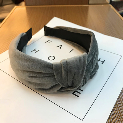 

Womens Headband Twist Hairband Bow Knot Cross Tie Velvet Headwrap Hair Band