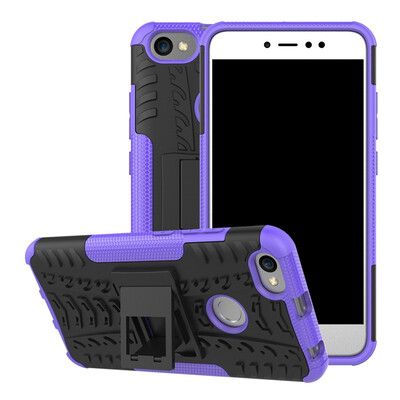 

Fivice Redmi Note 5A Case TPU anti-fall tire pattern back clip bracket phone case