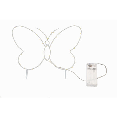 

Chic Butterfly Shape Wall Hanger Lamp Copper Wire Decoration Light
