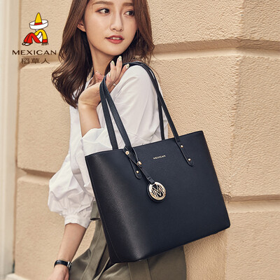 

Scarecrow MEXICAN female bag shoulder bag fashion atmosphere tote bag casual simple large capacity commuter bag female big bag black