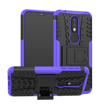 

Goowiiz Phone Case For Nokia X5X65 20186 20183171 Armor Tire Texture Rugged Protection PCTPU Full Protection