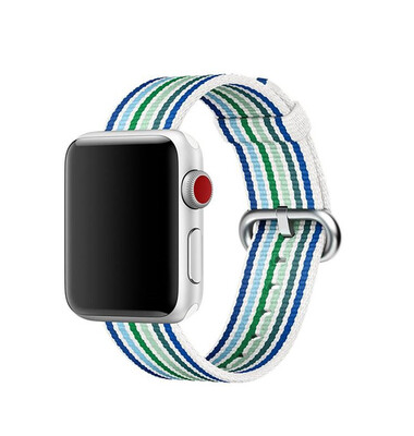 

Rainbow Woven Nylon Band For Apple Watch Strap Iwatch Series 4 3 2 1 38mm42mm44mm40mm wrist bracelet fabric belt