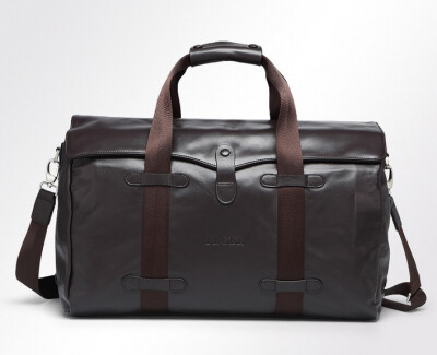 

Mens Brown Genuine Leather travel Duffle Tote Bag Weekender Bag