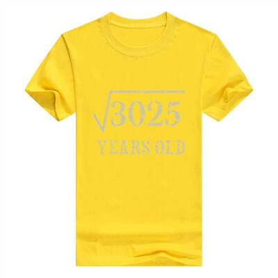 

55 yrs Years Old Square Root of 3025 55th Birthday T-Shirt