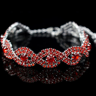 

MyMei NEW ARRIVAL AUSTRIAN CRYSTAL BRACELET WOMENS INFINITY CHAIN RHINESTONE BANGLE