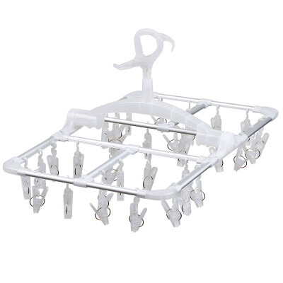 

Jingdong supermarket the United States&the United States long clothes jacket anti-wind aluminum drying rack 32 folder
