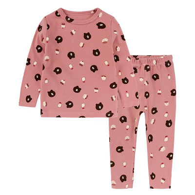 

Toddler Baby Boy Girl Kids Clothes Long Sleeve O-neck Print Tops T-shirt Pants Pajama Sleepwear 2Pcs Set Kids Clothes