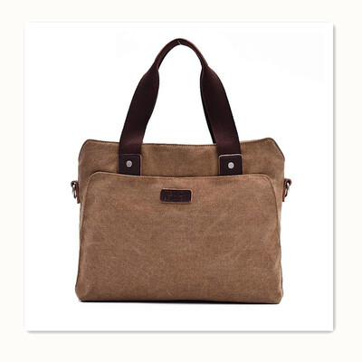 

Mens handbag business computer bag poor canvas briefcase laptop
