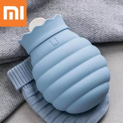 

Xiaomi 313ml Hot Water Bag Microwave Heating Silicone Bottle Winter Heater With Knitted Cover Warmer Hot water bottle