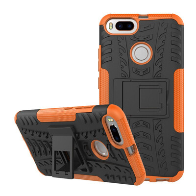 

Fivice Xiaomi 5X Case TPU anti-fall tire pattern back clip bracket phone case