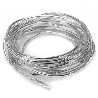 

Silver 6-Meter Long U-Shape PVC Car Rear Edge Guard Protector Trim Molding Strip