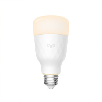 

Smart White LED Bulb Xiaomi Yeelight Adjustable Color Temperature Wi-Fi Dimmable 60W Equivalent E26 110V Smartphone Controll