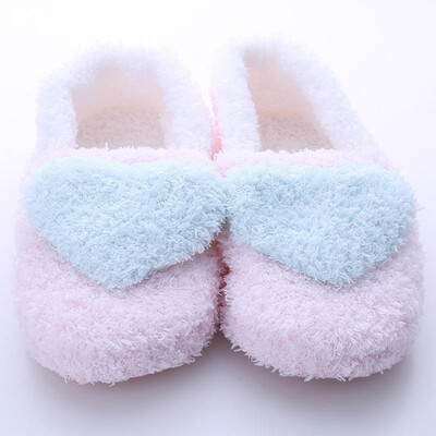 

Sweat heart anti-slip cotton indoor shoes
