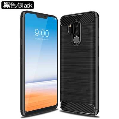 

Fivice LG G7 case Brushed carbon fiber silicone anti-fall soft shell phone case