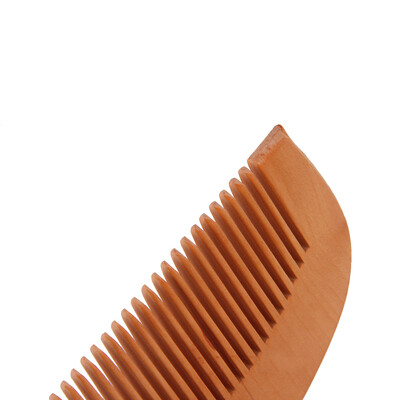 

Natural Wide Tooth Wood Comb Peach Wood no-static Massage Hair Health Comb