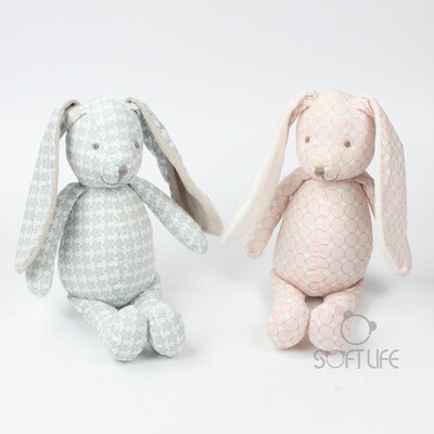 

12in Stuffed Rabbit Plush Toy Comfort Doll Toys Accompanying Sleep Infant Baby Safe for Kids Baby Toddlers Girls Gift