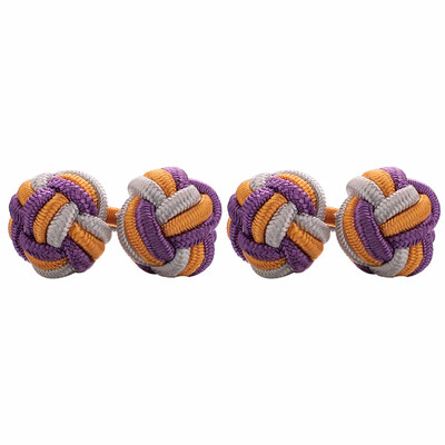 

Yoursfs Round Silk Knot Cufflinks Silk Cufflinks for Men Knot Cufflinks Giftbox Included