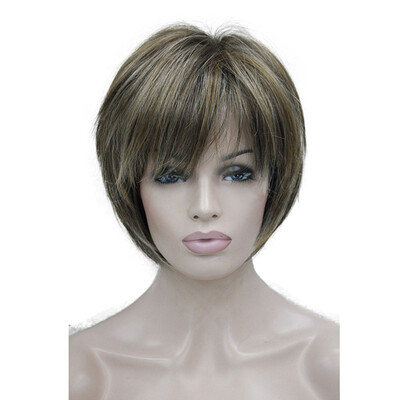 

StrongBeauty Short Layered Blonde M Thick Fluffy Full Synthetic Wig Heat Ok COLOUR CHOICES
