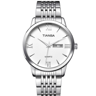 

Tianba Table (TIANBA) watch the wisdom of the series couple quartz steel band male watch white plate TM7018.02SS