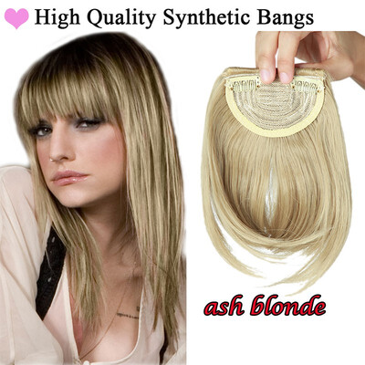 Lady Natural Hair Extension Clip In Front Hair Bangs Fringe Human