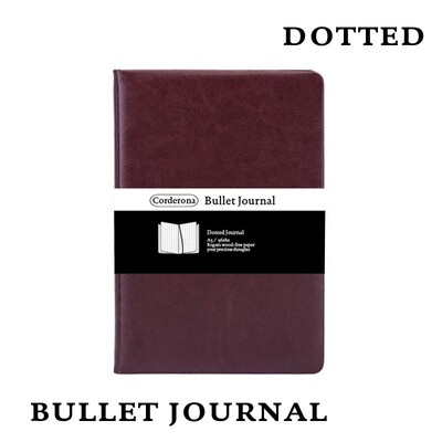 

A5 Dot Grid Hard Cover PU Diary Notebook Creative Dotted Bullet Journal Bujo
