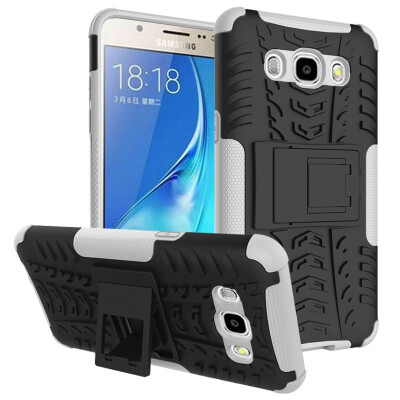 

Fivice Samsung J5105 2016 Case TPU anti-fall tire pattern back clip bracket phone case