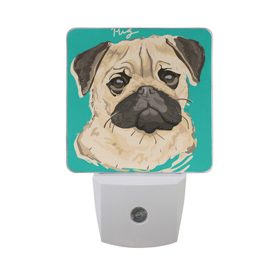 

ALAZA LED Night Light With Smart Dusk To Dawn SensorAmerican Pit Bull Dog Plug In Night Light