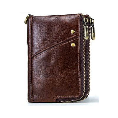 

RFID 100 Leather Horse Leather Wallet Men Small Portomonee Male Cuzdan Short Coin Purse PORTFOLIO Card Holder Money Bag