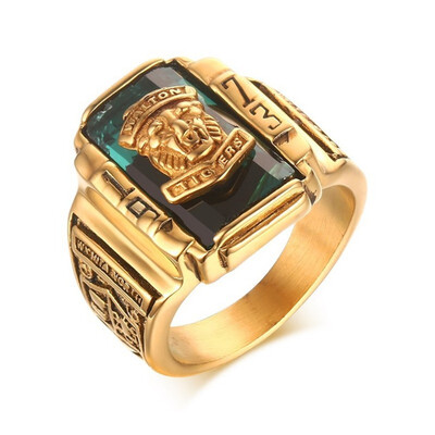 

Titanium steel ring is a retro ring for men