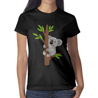 

Koala Back to School Koala Shirts for Women Custom Attractive Women Cotton t Shirts