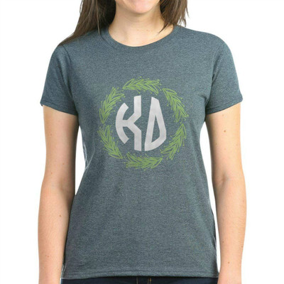 

CafePress - Kappa Delta Letters Wreath - Womens Cotton T-Shirt