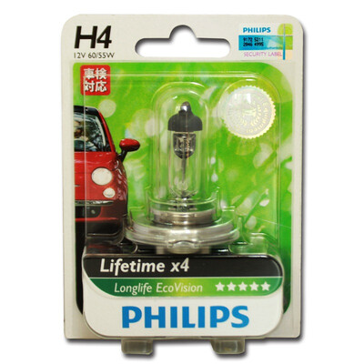 

Philips H4 Environmentally Friendly Headlight Bulb 3100K