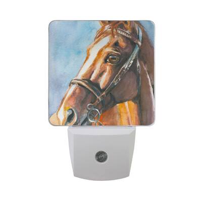 

ALAZA LED Night Light With Smart Dusk To Dawn SensorDeer Art Design Plug In Night Light