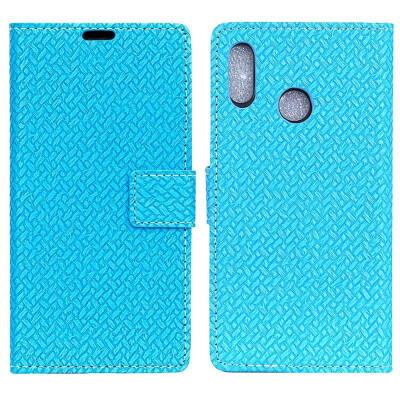 

MOONCASE Millet Mi A2 Lite Red Rice 6 Pro Woven Leather Case - Blue